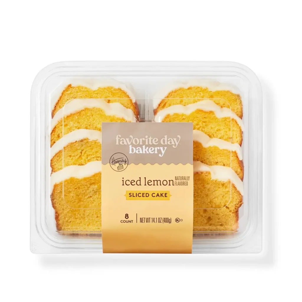 Favorite Day Iced Lemon Sliced Loaf Cake Bakery Fresh - 14.1oz