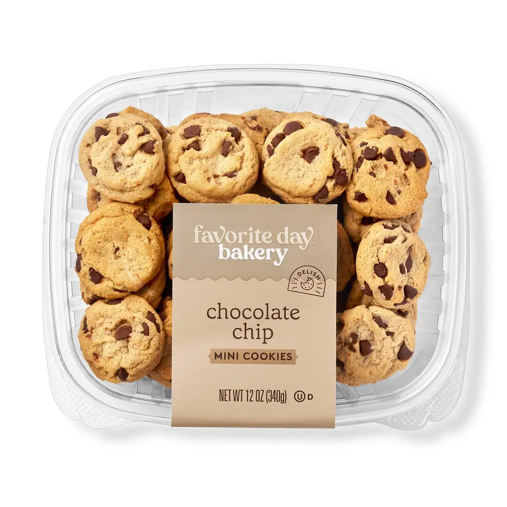 Favorite Day Mini Chocolate Chip Cookies Sweet Snack