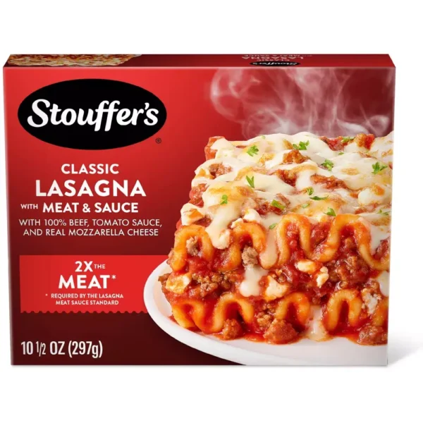Stouffer’s Frozen Lasagna Meal with Meat & Sauce Classic Recipe